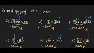 Multiplication with zero & double digit || Grade 4 || Singapore Maths