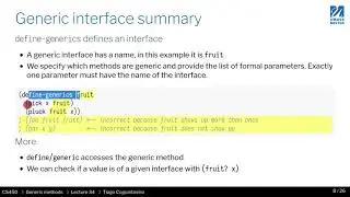 CS450   S21   34   01  Pattern matching versus generic methods