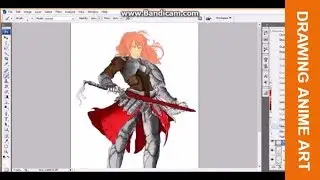 CARA MEWARNAI GAMBAR KOMIK DI PHOTOSHOP DRAWING ANIME IN PHOTOSHOP
