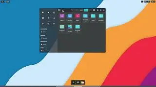 First run of Maui Shell in Nitrux linux (testing)