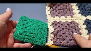 Granny Square Blanket Crochet Along Part 8 - Joining our final 8 squares
