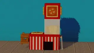 Making a Popcorn Stand in Minecraft