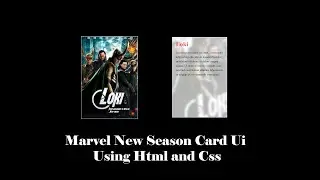 Marvel New Season Card UI Using Html and css