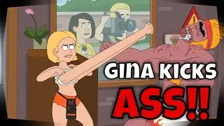 Gina is an ass-kicking maniac - Paradise PD fight scene compilation