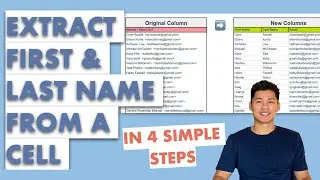Extract First and Last Name from a Single Cell into Different Columns in Google Sheets - 4 Steps