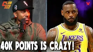 Jeff Teague praises LeBron James for IMPOSSIBLE 40k points NBA record | Club 520 Podcast