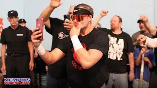 Colton Cage's selfie cam  |  MEMPHIS WRESTLING