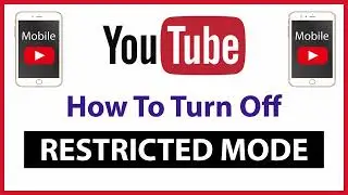 How To Turn Off Restricted Mode The YouTube App | Mobile | *2022*