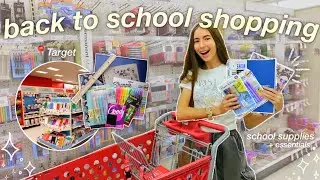 come BACK TO SCHOOL SUPPLY SHOPPING with me! 🛒✨️ (target vlog)