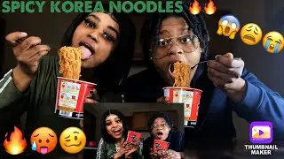 SPICY KOREN NOODLE CHALLENGE 😱🔥🔥 #SpicyNoddles #Korea #Challenge #Spicy #Hilarious