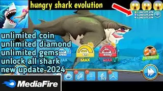 DOWNLOAD HUNGRY SHARKS WORLD MOD UNLIMITED MONEY || NEW VERSION 2024