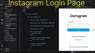 Instagram Login page In just 40 Seconds Using HTML & CSS 👨‍💻 