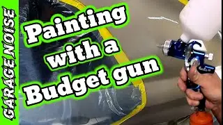 How to do paint repair on your car using a budget paint gun. auto body repair,Astro euro pro he