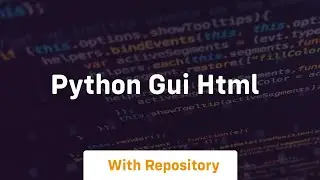 python gui html