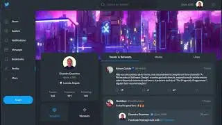 Twitter Desktop Redesign built with Flutter Desktop