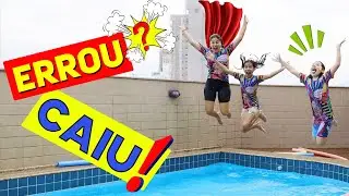 DESAFIO DA PISCINA - ERROU, CAIU!  ☆ Mileninha ☆