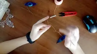Кружево фриволите. Как плести мотив фриволите.