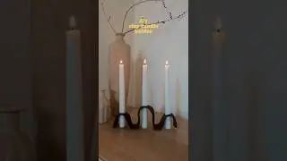 DIY candle holder with clay ✨ 