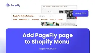 How to Add PageFly Pages on Shopify | PageFly Tutorial