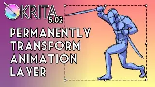 Krita 5.0.2 - Permanently Resize Animation Layer