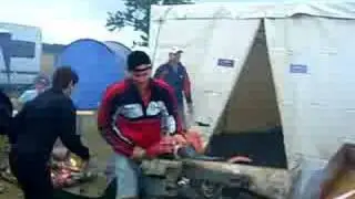 MotoGP@Brno 2008, Camp Start - Chainsaw engine VERY LOUD!!