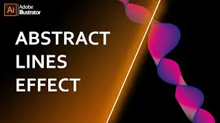 How to Create Abstract Lines Effect In Illustrator | Illustrator Tutorial