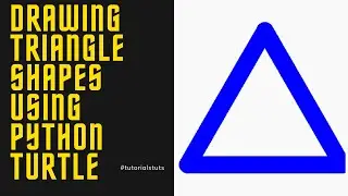 Drawing Triangle Shapes using Python Turtle | Python Turtle Geometric Shapes