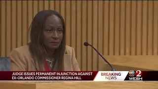Suspended Orlando City Commissioner Regina Hill appears in court