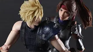 Final Fantasy VII Remake Jesse, Cloud, and Motorcycle Play Arts Kai Set