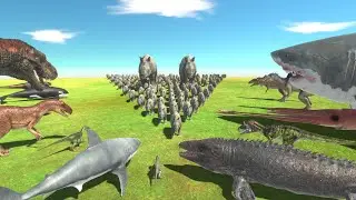 Dinosaurs battle - animal revolt battle simulator