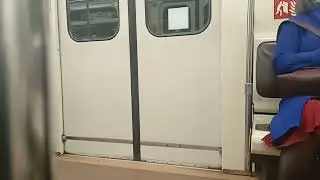 Поездка на метро поезде до конечной С.т .М. Парнас