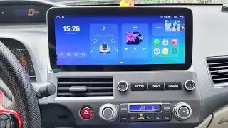 Màn hình Android đời mới kèm dưỡng 12.3 inch cho Honda Civic gen 8 đời 2006-2011 rất độc đáo mới lạ