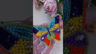Оригинальная  #брошь #бабочка #butterfly #handmade  #бижутерия