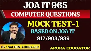 JOA IT 965 Computer Questions | JOA IT 965 Preparation | JOA IT 965 Syllabus | JOA IT 965 Class 1 |