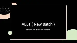 RPSC College Lecturer ABST (Statistics and Operational Reasearch Classes) Detail Video by Khanna Sir