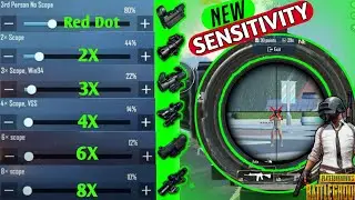 PUBG/BGMI SCOPE SETTING 2X 3X 4X 6X 8X IN 2024😱| BGMI Scope Sensitivity Settings 2024✓ Scope Setting