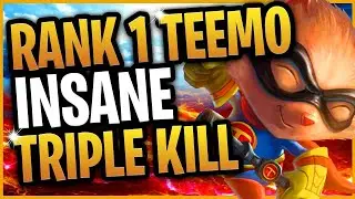 INSANE TEEMO TRIPPLE KILL SEASON 11 Rank 1 Teemo (World) outplaying enemies