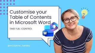 Customise your Table of Contents in Microsoft Word
