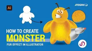 How to create Monster Fur Effect in Adobe Illustrator Fur Tutorial