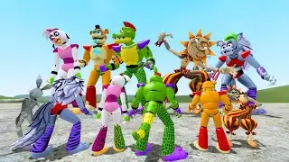 ALL SMALL BABY FNAF VS HUGE FNAF GLAMROCK ANIMATRONICS (Five Nights at Freddy's Security Breach)