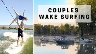 We tried our dance tricks WAKE SURFING! @CenturionBoats
