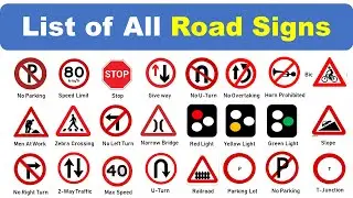 Road Signs English Vocabulary | English Course