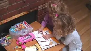 Jessica Practices Reading to Vanessa