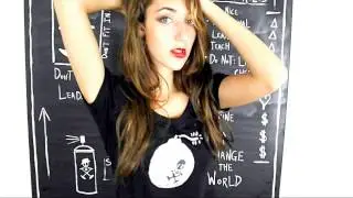 AJB Clothing - Lauren in front of Art.