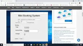 Mini Booking System in VB.Net with Full Source Code | Free to Download