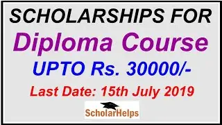 Get Rs. 30000/- Scholarship for Diploma Courses after 10th
