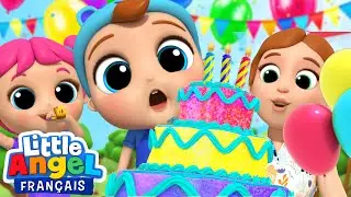 Joyeux Anniversaire 🎂🎉Gâteau et Jeux - Comptines pour Bébé | Little Angel Français