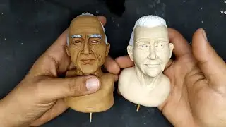 Escultura de um Busto Completo em Biscuit
