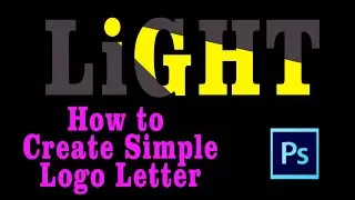 Creative logo letter design in Photoshop_ simple moves