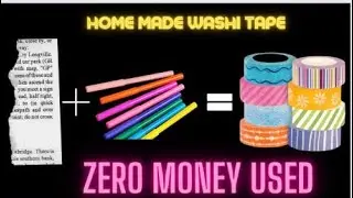 DIY homemade washi tape/How to make paper washi tape/DIY Washi Tape/paper craft